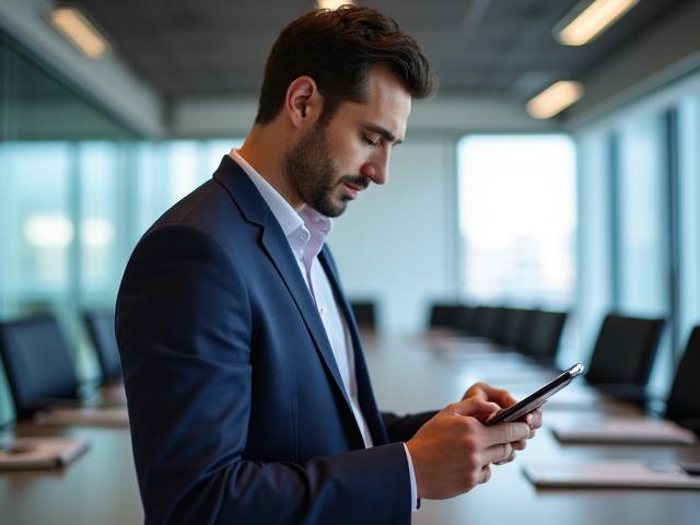Manager al lavoro professionale